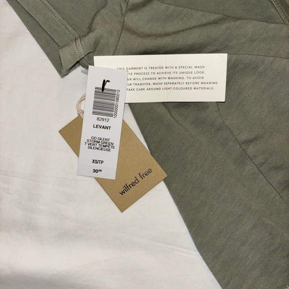 ✨NWT Wilfred Free Levant T- Shirt in Storm Green - Picture 6 of 8